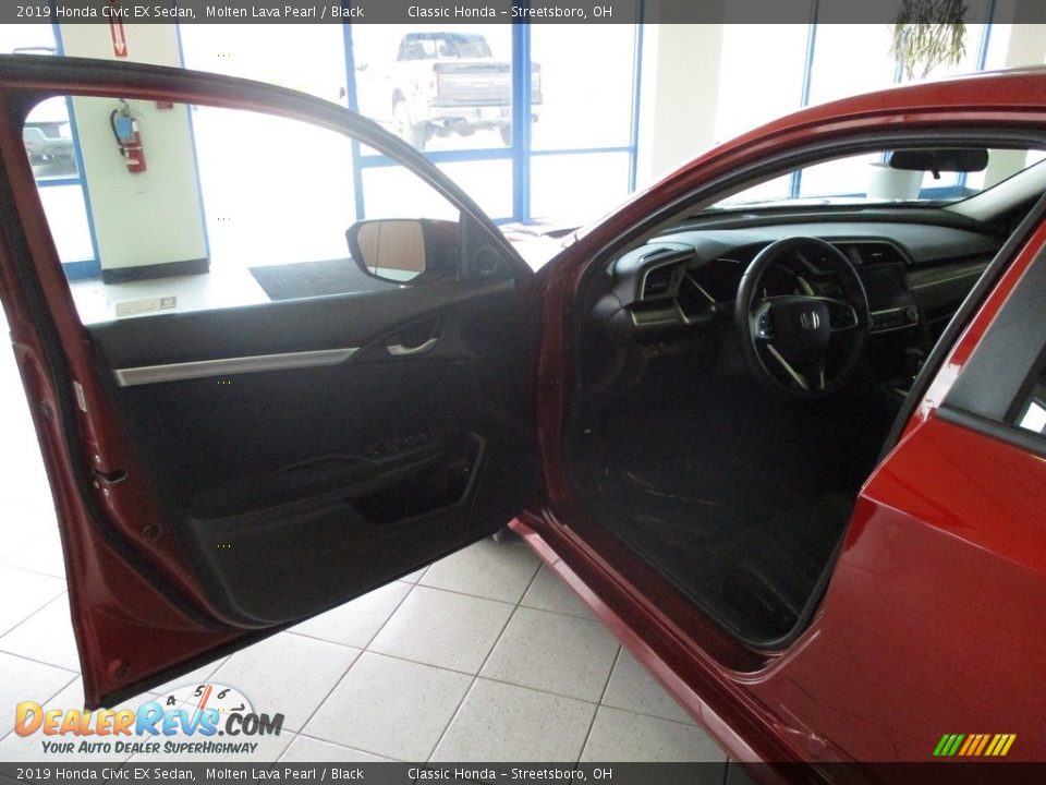 2019 Honda Civic EX Sedan Molten Lava Pearl / Black Photo #25