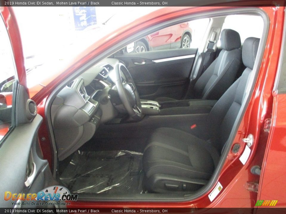 2019 Honda Civic EX Sedan Molten Lava Pearl / Black Photo #26