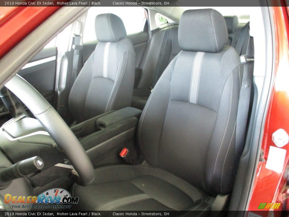2019 Honda Civic EX Sedan Molten Lava Pearl / Black Photo #27