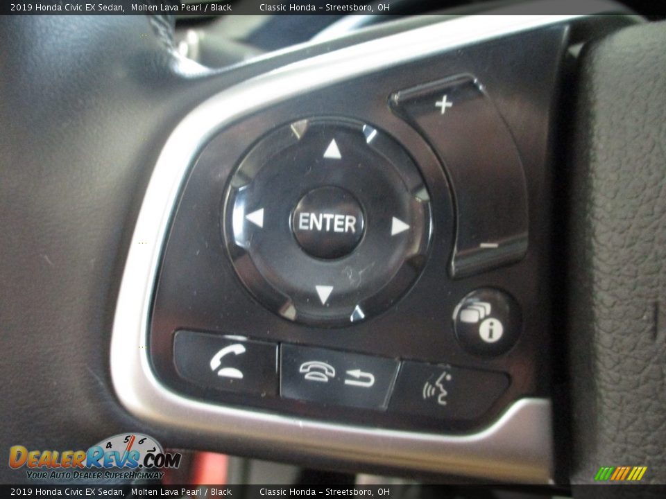 2019 Honda Civic EX Sedan Molten Lava Pearl / Black Photo #29