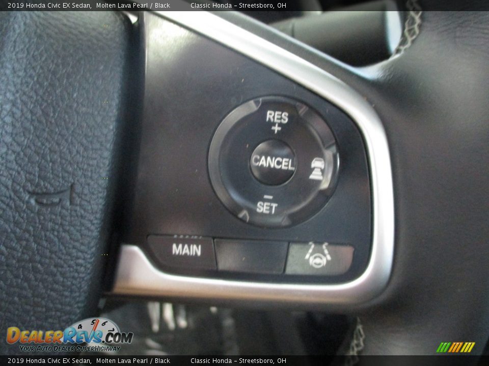 2019 Honda Civic EX Sedan Molten Lava Pearl / Black Photo #30
