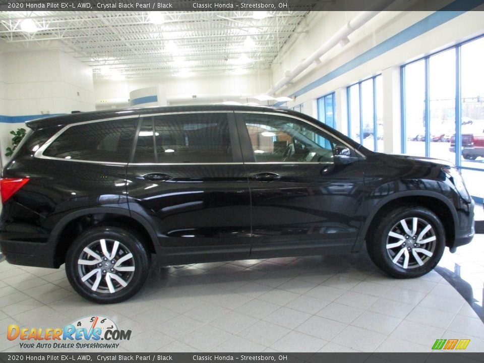 2020 Honda Pilot EX-L AWD Crystal Black Pearl / Black Photo #4