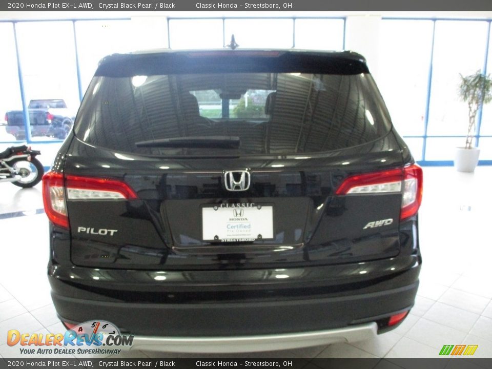 2020 Honda Pilot EX-L AWD Crystal Black Pearl / Black Photo #8