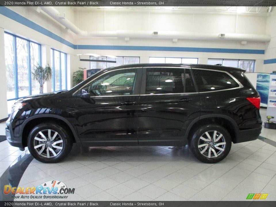 2020 Honda Pilot EX-L AWD Crystal Black Pearl / Black Photo #10
