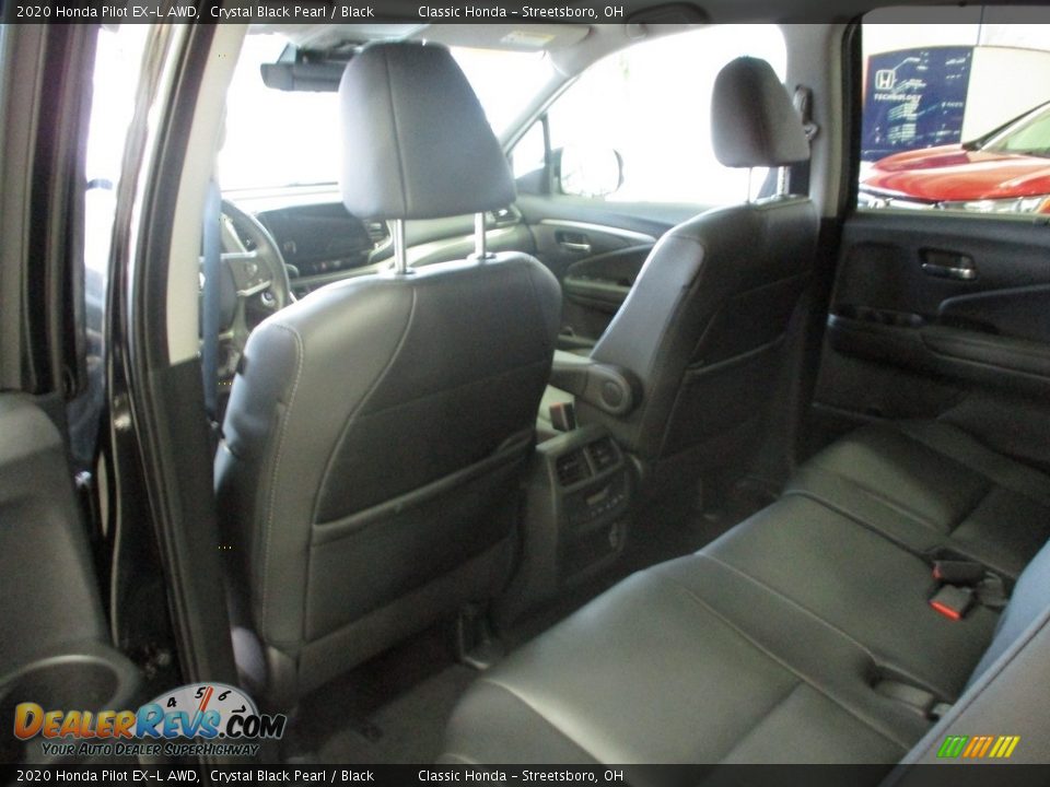 2020 Honda Pilot EX-L AWD Crystal Black Pearl / Black Photo #25