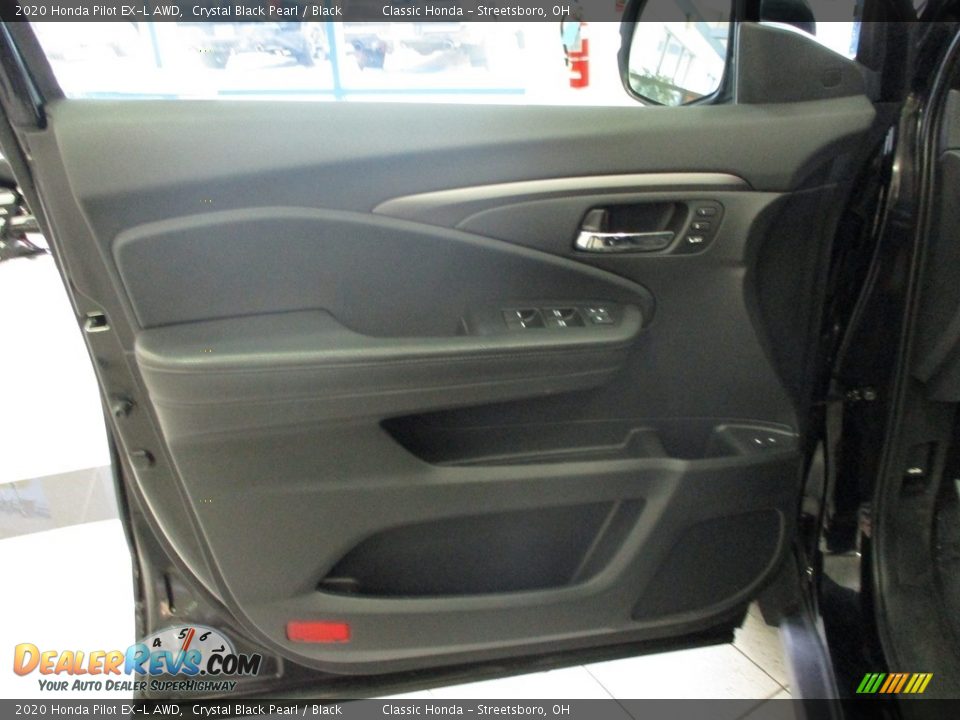 2020 Honda Pilot EX-L AWD Crystal Black Pearl / Black Photo #28