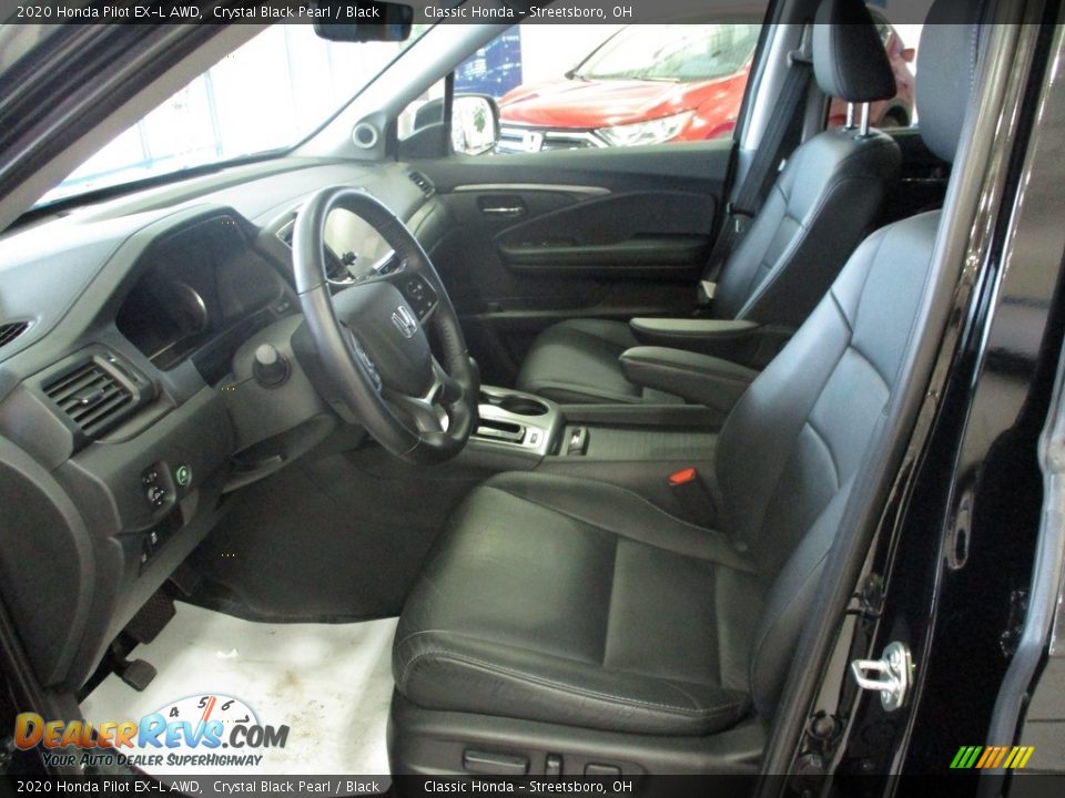 2020 Honda Pilot EX-L AWD Crystal Black Pearl / Black Photo #30