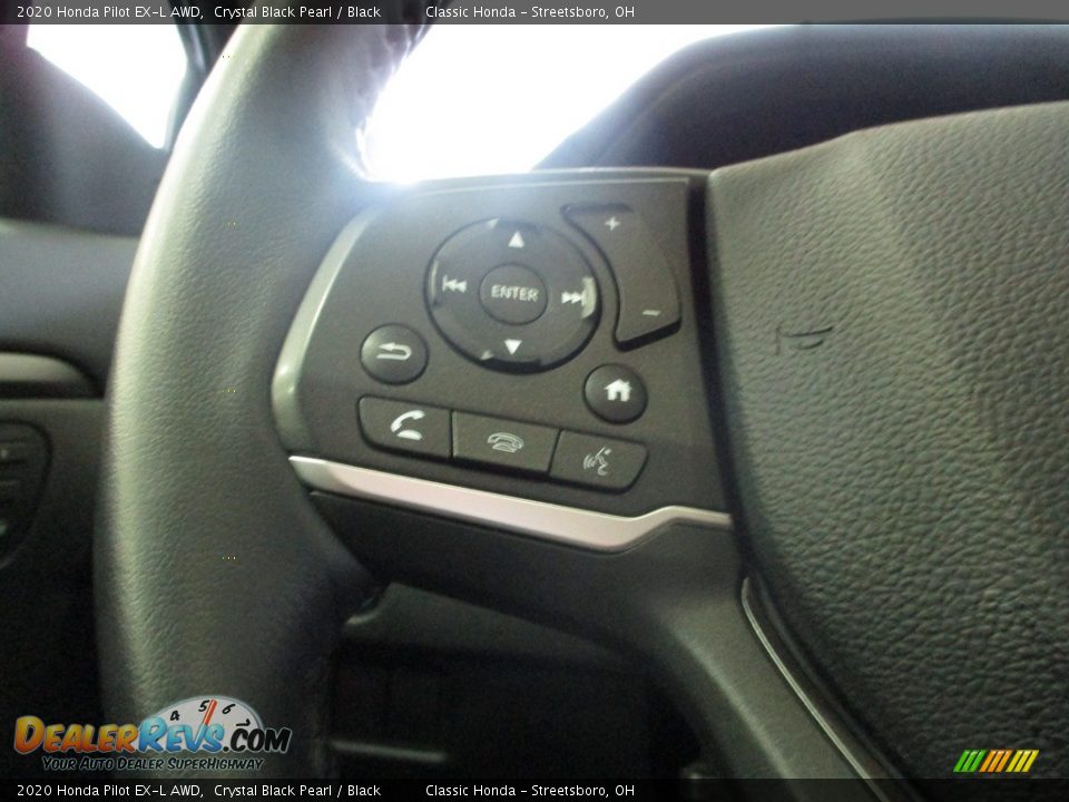 2020 Honda Pilot EX-L AWD Crystal Black Pearl / Black Photo #33