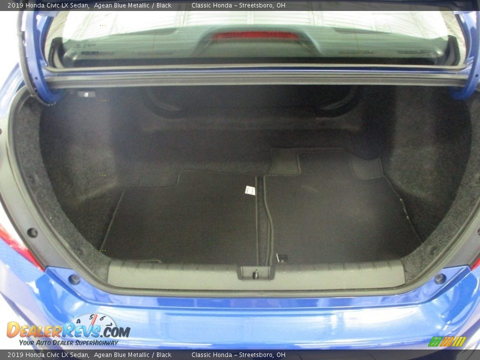 2019 Honda Civic LX Sedan Agean Blue Metallic / Black Photo #13