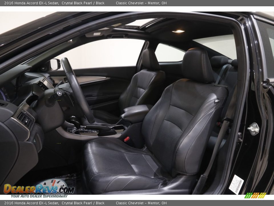 2016 Honda Accord EX-L Sedan Crystal Black Pearl / Black Photo #5