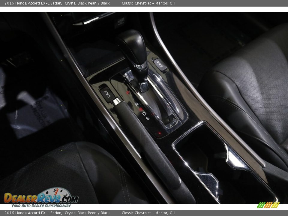 2016 Honda Accord EX-L Sedan Crystal Black Pearl / Black Photo #14