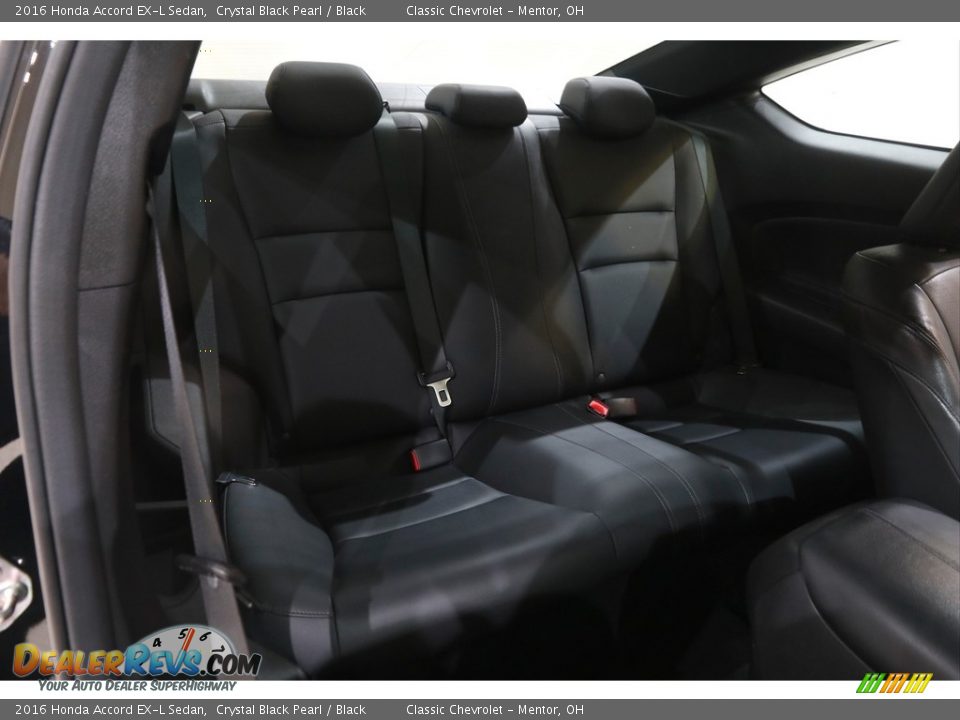 2016 Honda Accord EX-L Sedan Crystal Black Pearl / Black Photo #16