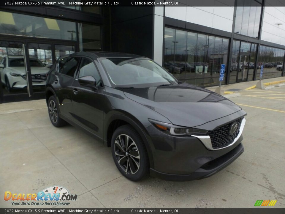 2022 Mazda CX-5 S Premium AWD Machine Gray Metallic / Black Photo #1