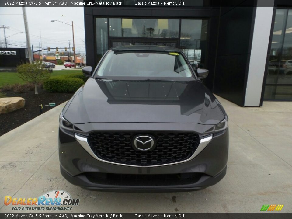2022 Mazda CX-5 S Premium AWD Machine Gray Metallic / Black Photo #2