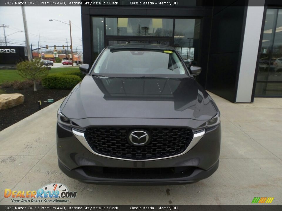 2022 Mazda CX-5 S Premium AWD Machine Gray Metallic / Black Photo #2