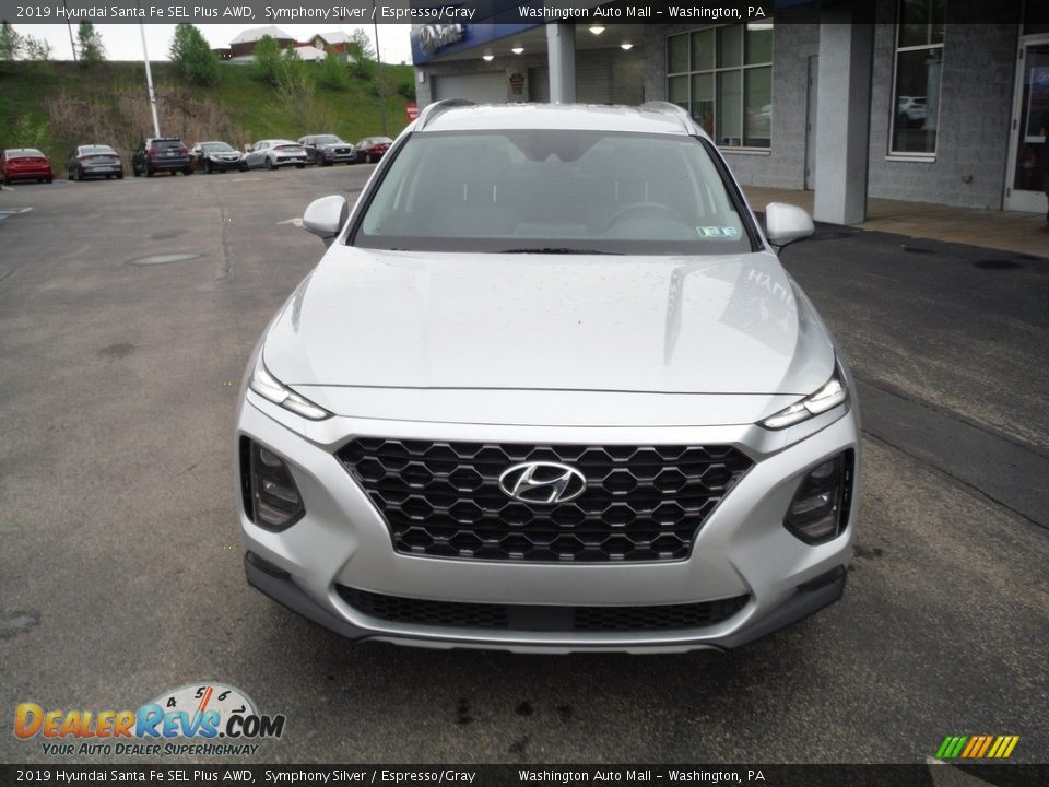 2019 Hyundai Santa Fe SEL Plus AWD Symphony Silver / Espresso/Gray Photo #3