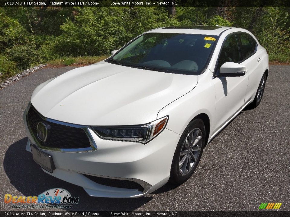 2019 Acura TLX Sedan Platinum White Pearl / Ebony Photo #2