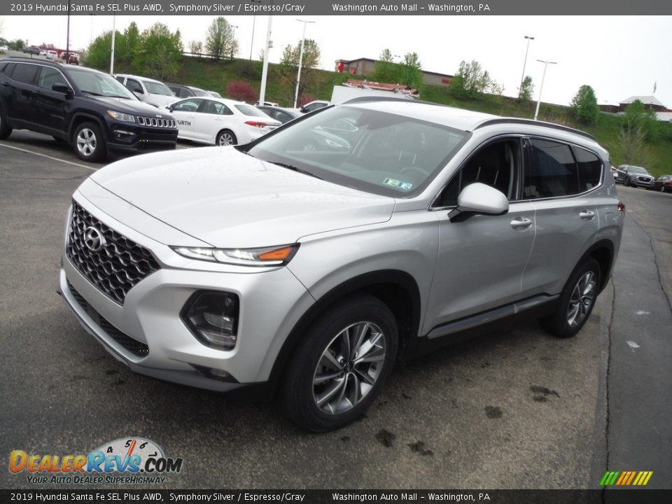 2019 Hyundai Santa Fe SEL Plus AWD Symphony Silver / Espresso/Gray Photo #4