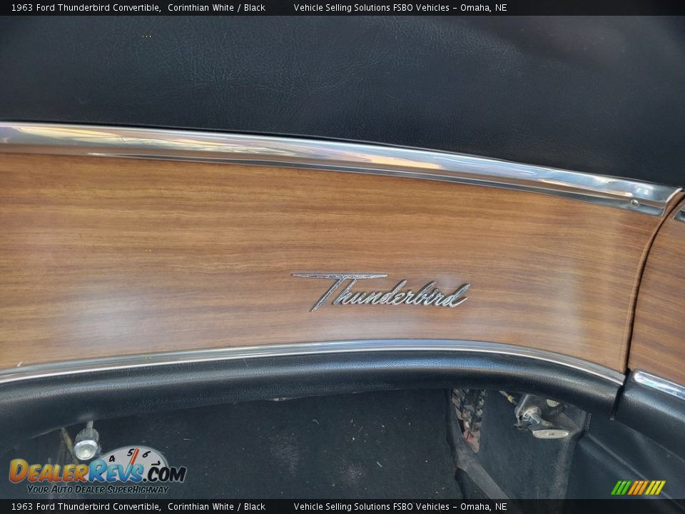 1963 Ford Thunderbird Convertible Corinthian White / Black Photo #4