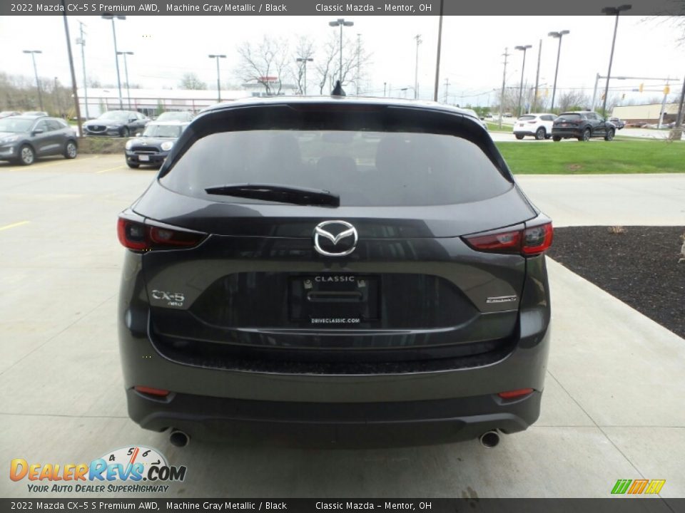 2022 Mazda CX-5 S Premium AWD Machine Gray Metallic / Black Photo #5
