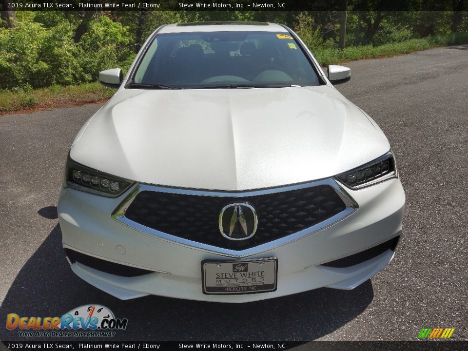 2019 Acura TLX Sedan Platinum White Pearl / Ebony Photo #3