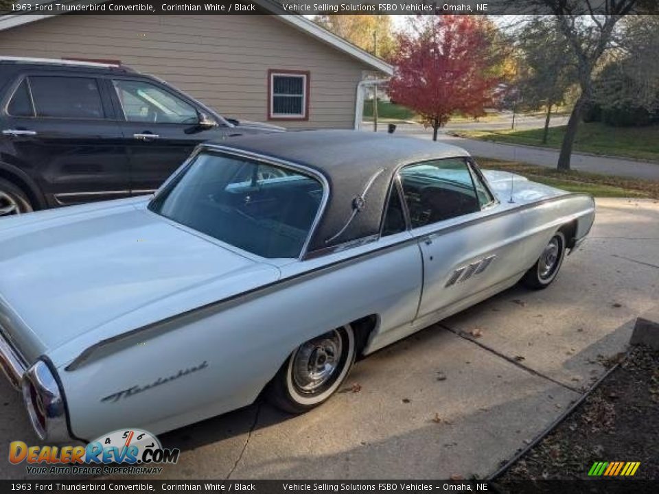 1963 Ford Thunderbird Convertible Corinthian White / Black Photo #6