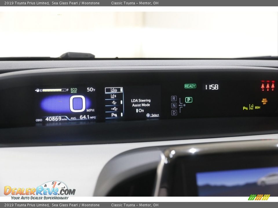 2019 Toyota Prius Limited Sea Glass Pearl / Moonstone Photo #8