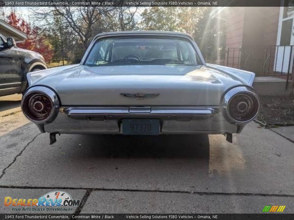 1963 Ford Thunderbird Convertible Corinthian White / Black Photo #7