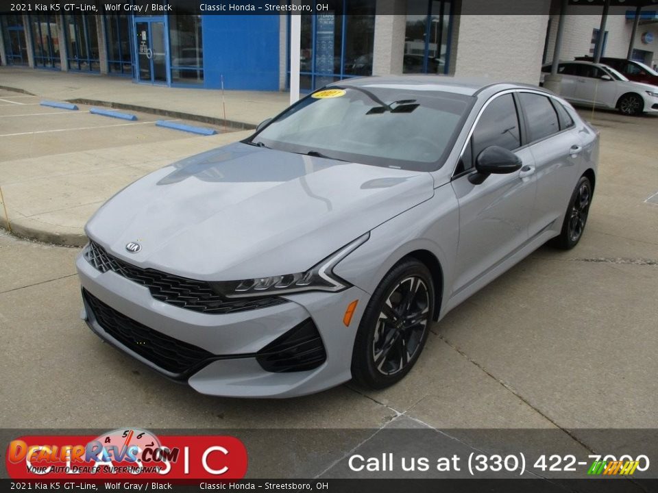 2021 Kia K5 GT-Line Wolf Gray / Black Photo #1