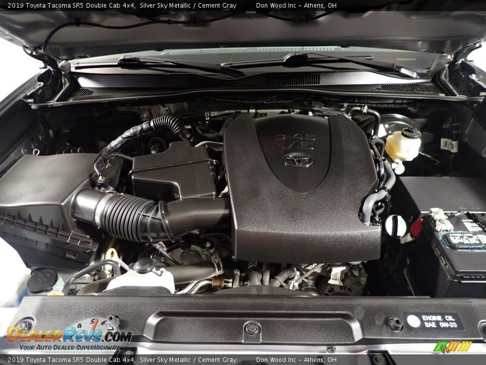 2019 Toyota Tacoma SR5 Double Cab 4x4 Silver Sky Metallic / Cement Gray Photo #7