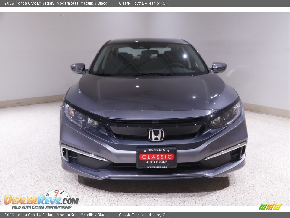 2019 Honda Civic LX Sedan Modern Steel Metallic / Black Photo #2