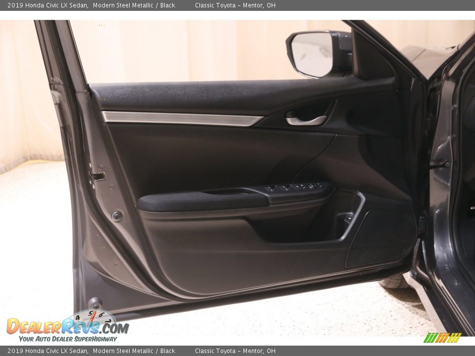 2019 Honda Civic LX Sedan Modern Steel Metallic / Black Photo #4