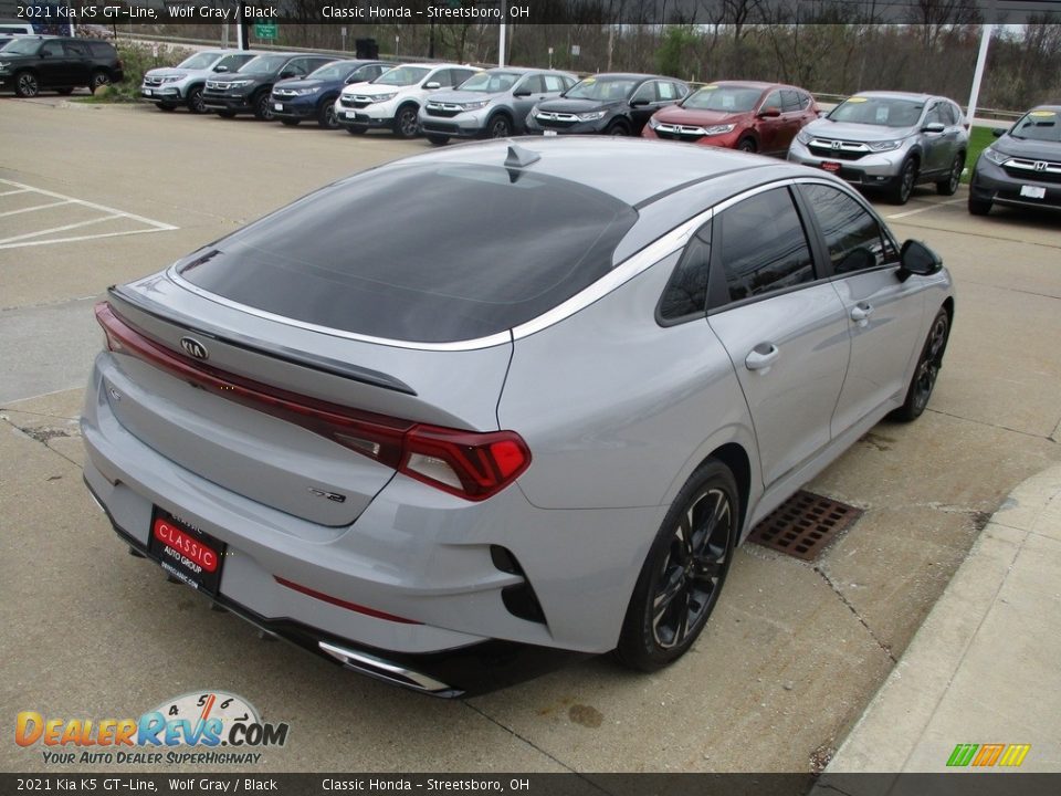2021 Kia K5 GT-Line Wolf Gray / Black Photo #8