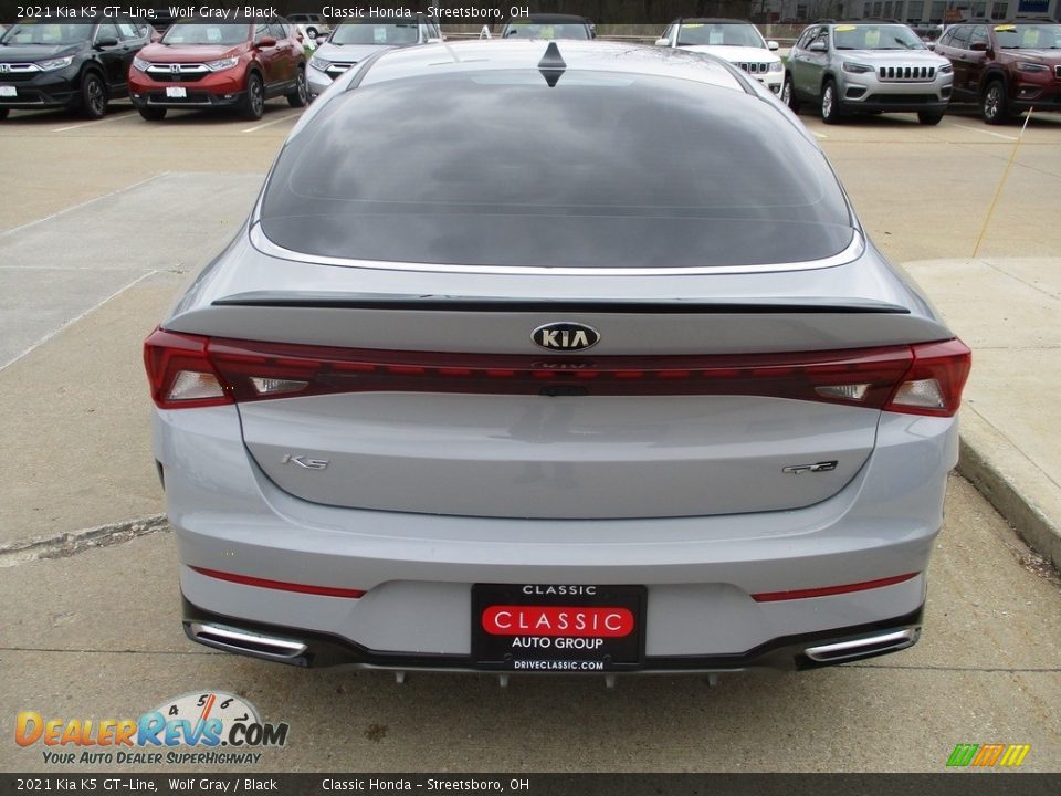 2021 Kia K5 GT-Line Wolf Gray / Black Photo #9