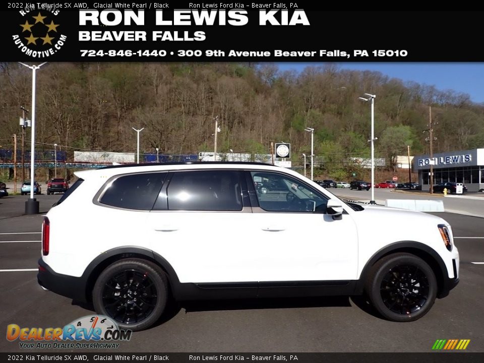 2022 Kia Telluride SX AWD Glacial White Pearl / Black Photo #1
