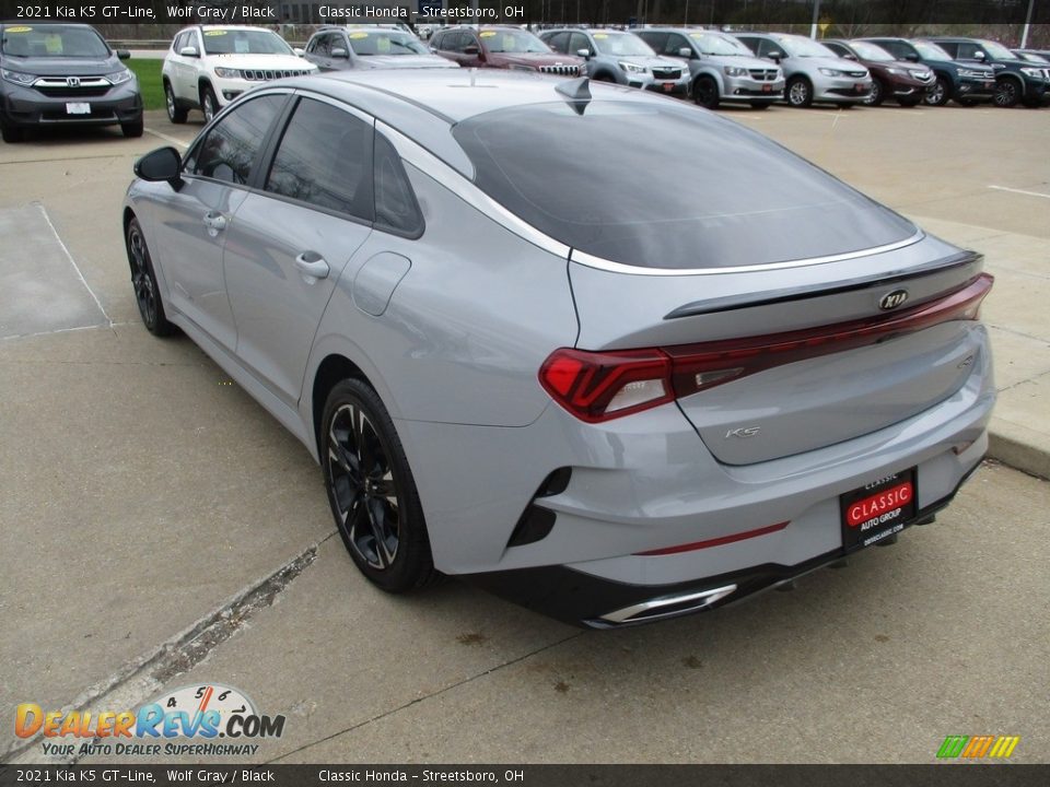2021 Kia K5 GT-Line Wolf Gray / Black Photo #10