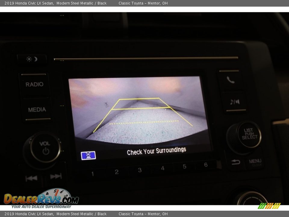 2019 Honda Civic LX Sedan Modern Steel Metallic / Black Photo #11