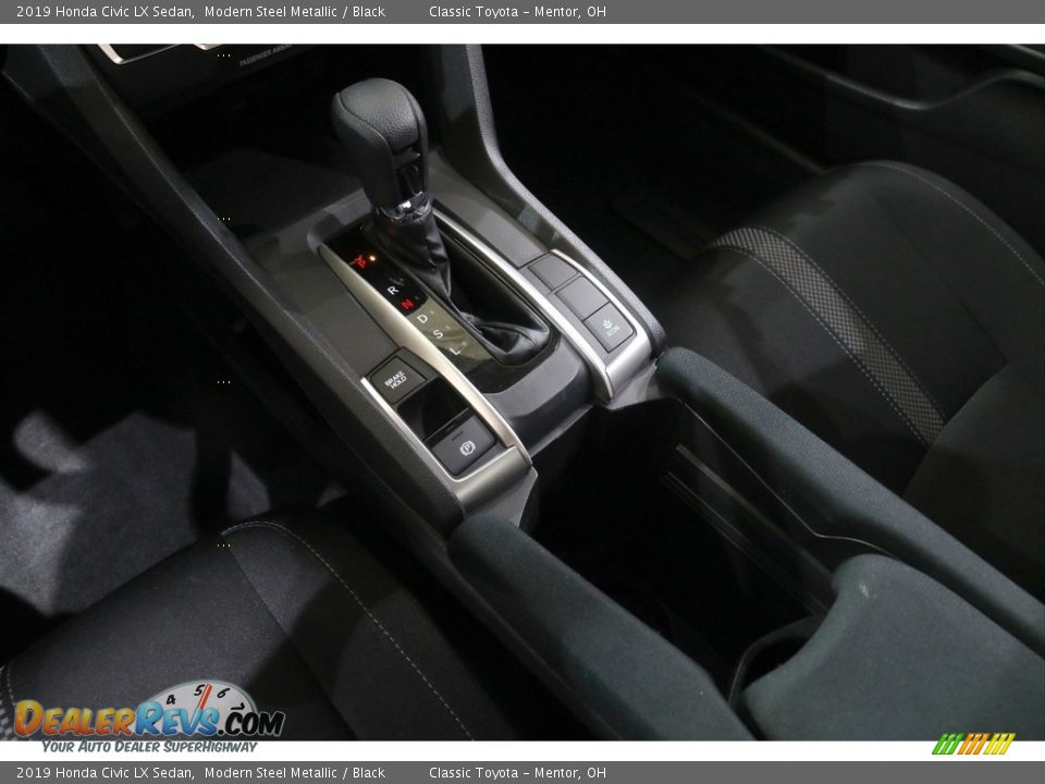 2019 Honda Civic LX Sedan Modern Steel Metallic / Black Photo #12