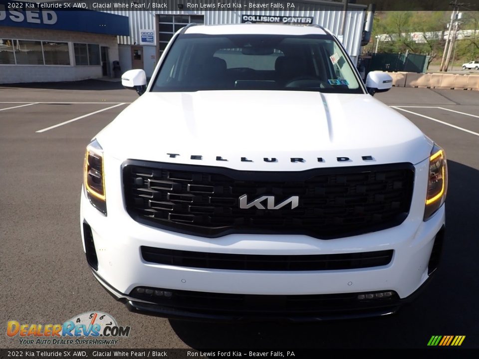 2022 Kia Telluride SX AWD Glacial White Pearl / Black Photo #3