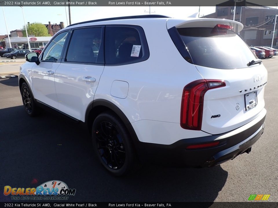 2022 Kia Telluride SX AWD Glacial White Pearl / Black Photo #6