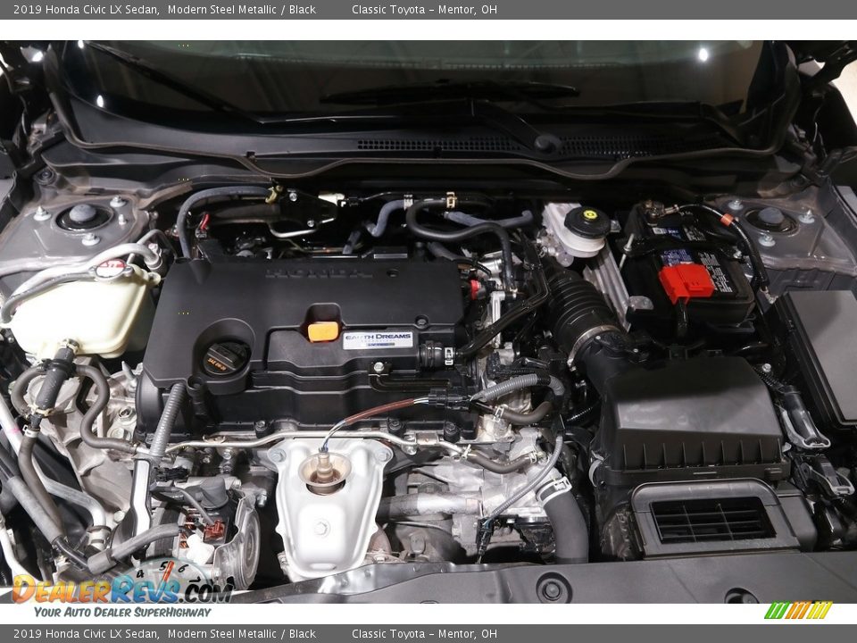 2019 Honda Civic LX Sedan Modern Steel Metallic / Black Photo #17