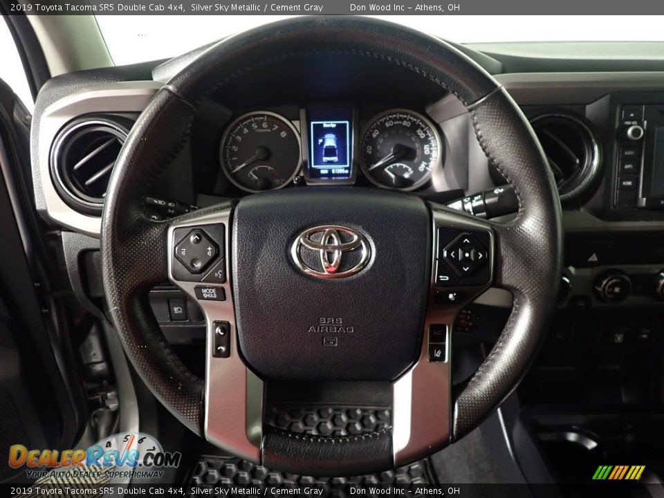 2019 Toyota Tacoma SR5 Double Cab 4x4 Silver Sky Metallic / Cement Gray Photo #26