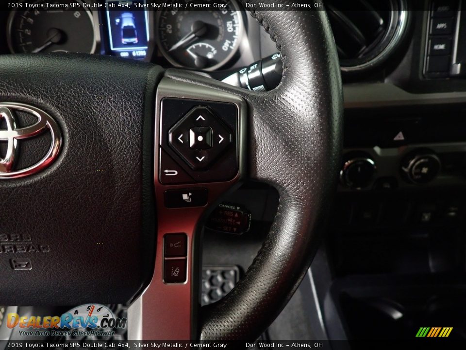 2019 Toyota Tacoma SR5 Double Cab 4x4 Silver Sky Metallic / Cement Gray Photo #29