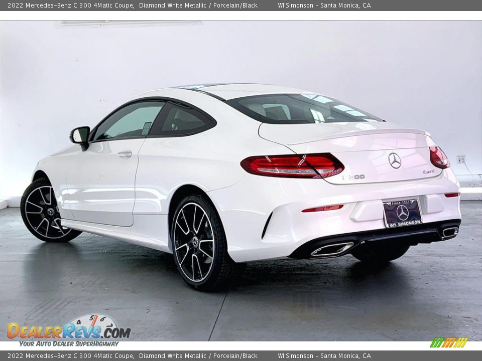 2022 Mercedes-Benz C 300 4Matic Coupe Diamond White Metallic / Porcelain/Black Photo #2