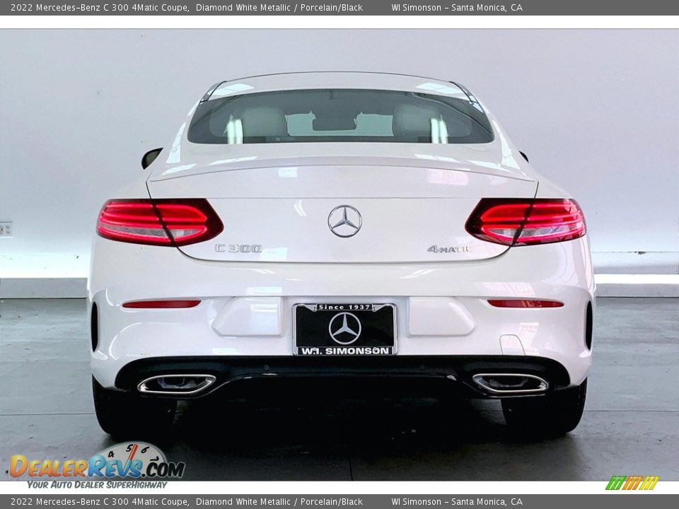 2022 Mercedes-Benz C 300 4Matic Coupe Diamond White Metallic / Porcelain/Black Photo #3