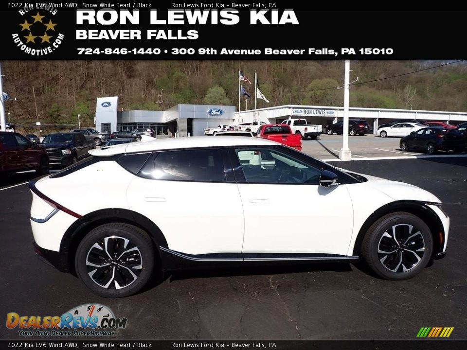 2022 Kia EV6 Wind AWD Snow White Pearl / Black Photo #1