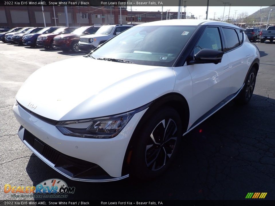 2022 Kia EV6 Wind AWD Snow White Pearl / Black Photo #4