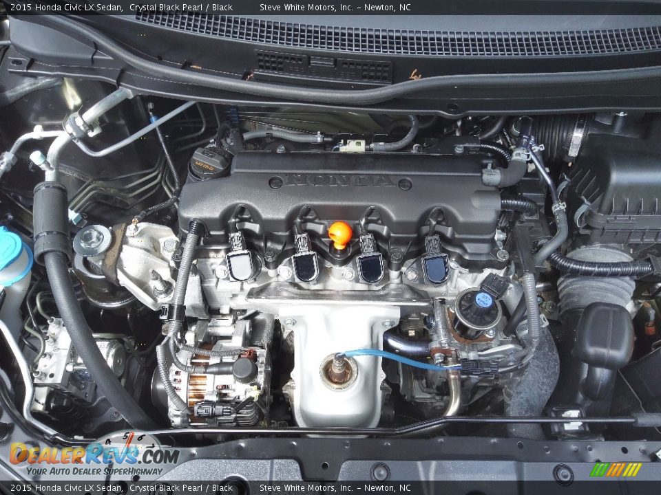 2015 Honda Civic LX Sedan Crystal Black Pearl / Black Photo #10