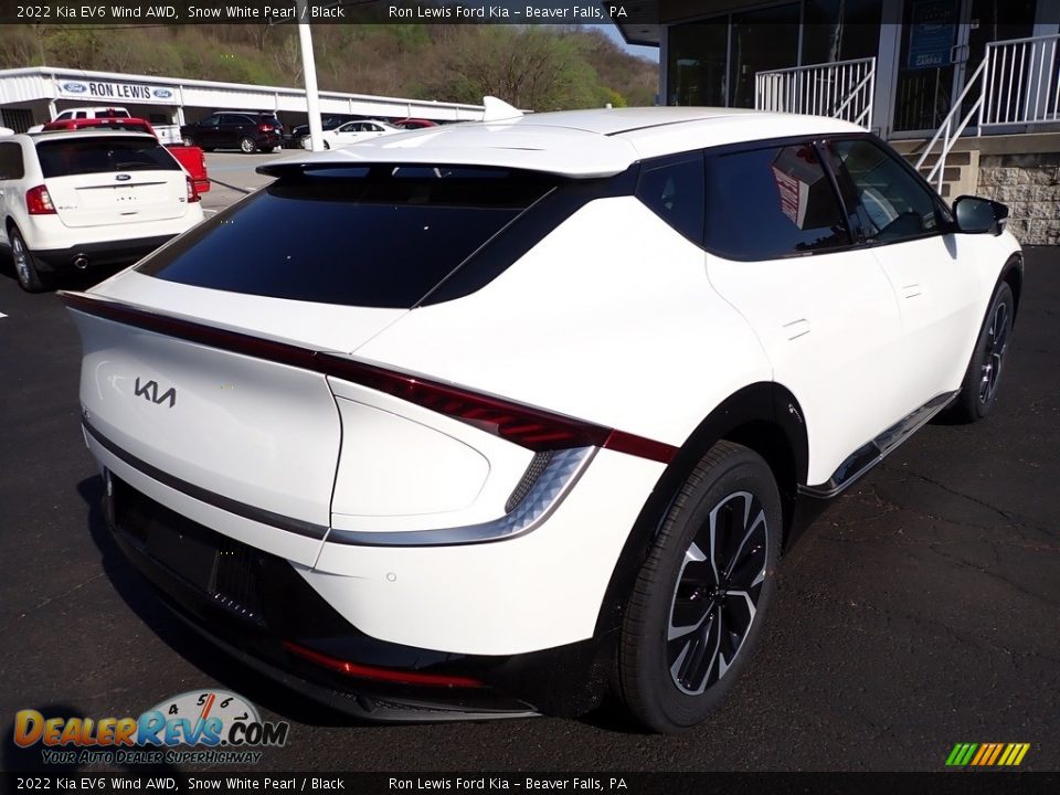 2022 Kia EV6 Wind AWD Snow White Pearl / Black Photo #8