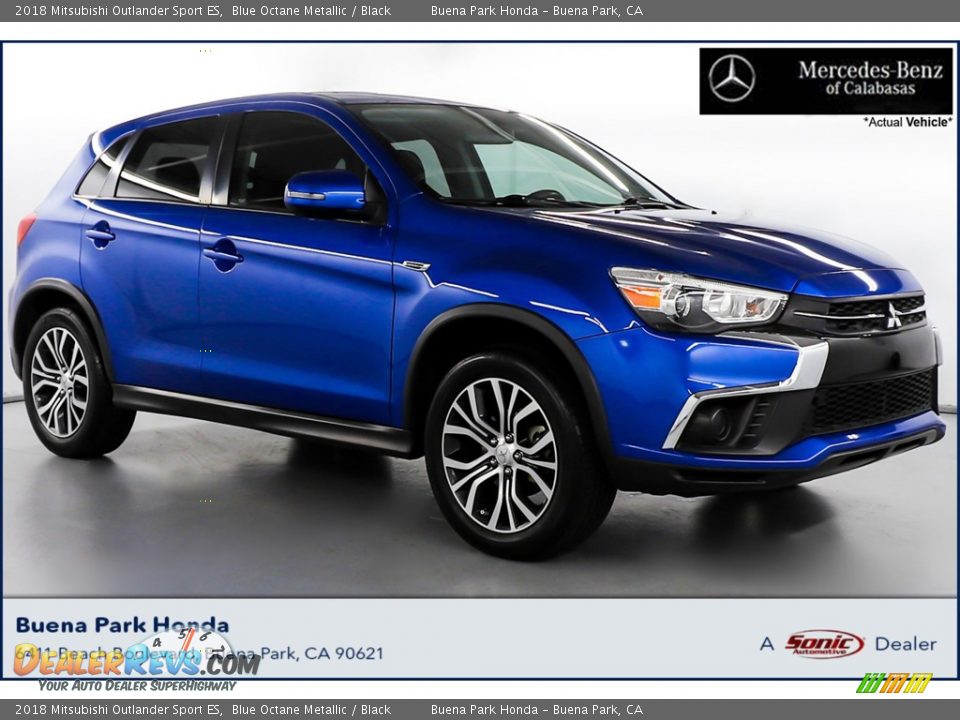 2018 Mitsubishi Outlander Sport ES Blue Octane Metallic / Black Photo #1